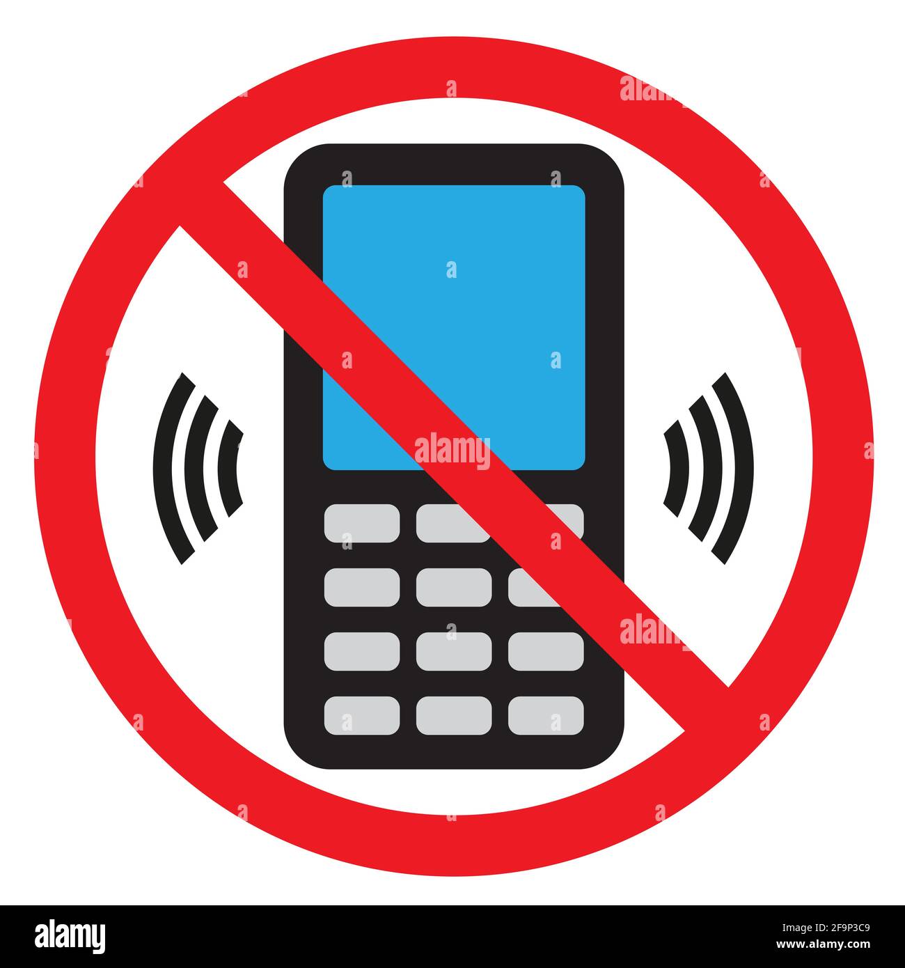 No Cell Phone Vector