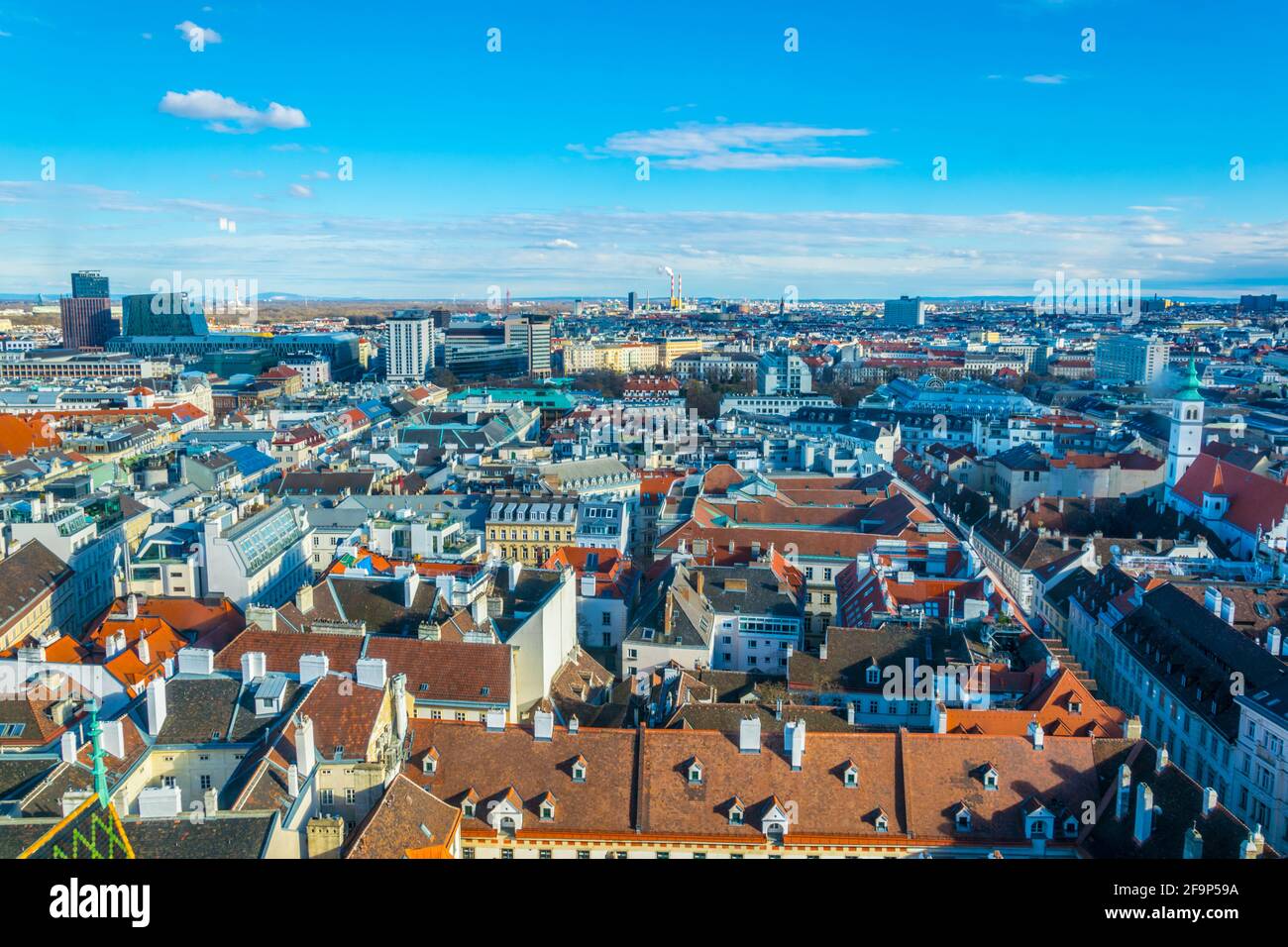 Aerial view of Vienna from the stephansdom cathedral Stock Photo - Alamy