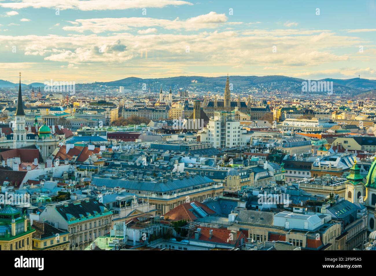 Aerial view of Vienna from the stephansdom cathedral Stock Photo - Alamy