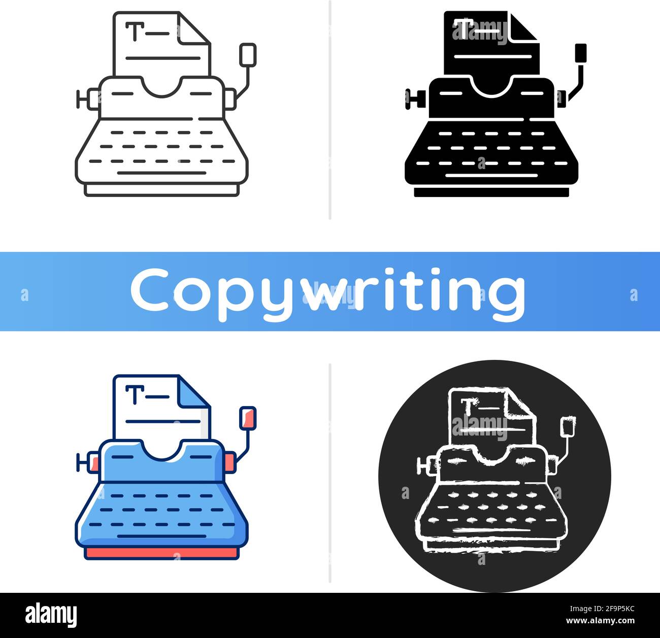 Typewriter icon Stock Vector