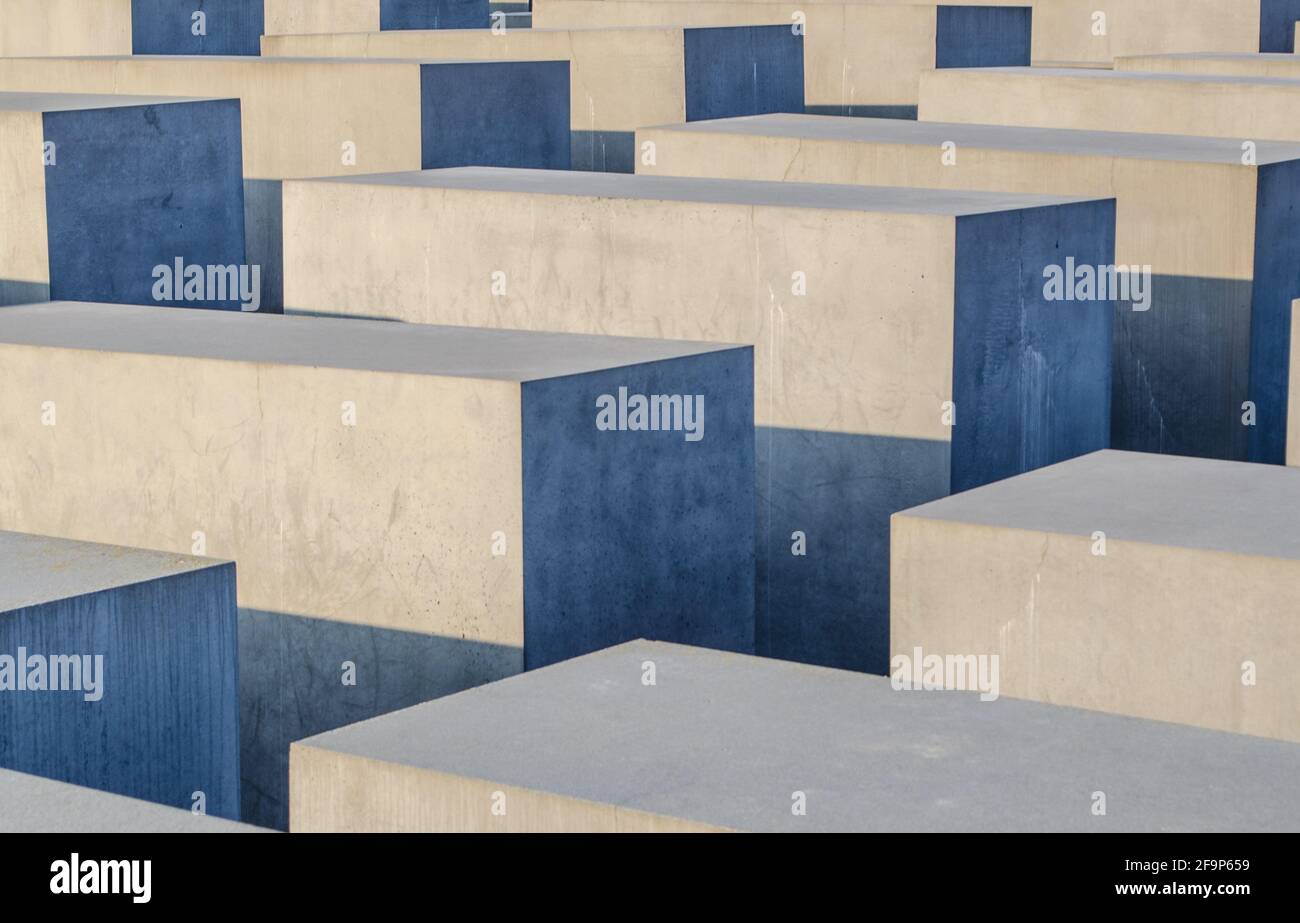 Jewish Blocks concrete blocks of the jewish holocaust memorial in berlin - memorial ...