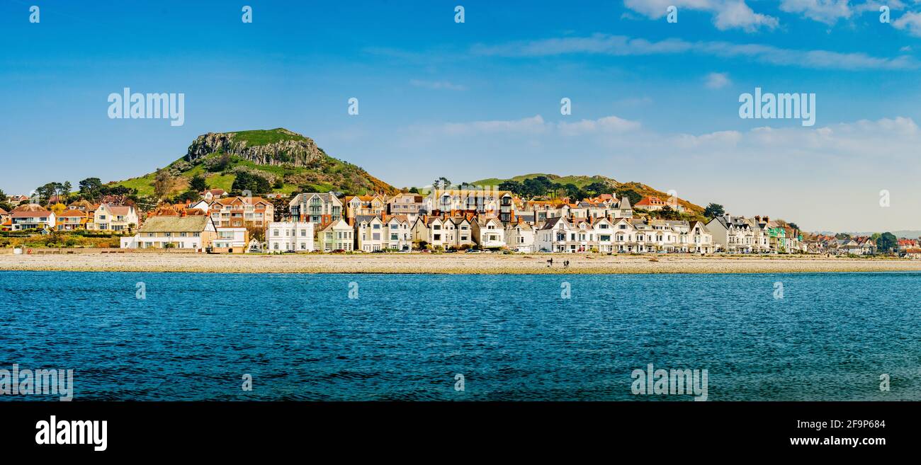 Deganwy, Conwy, Marine Crescent Stock Photo Alamy