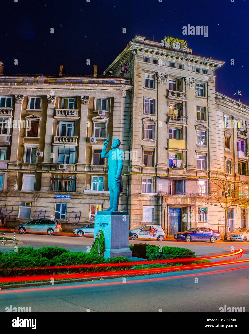 night view of illuminated historical building in the center of ...