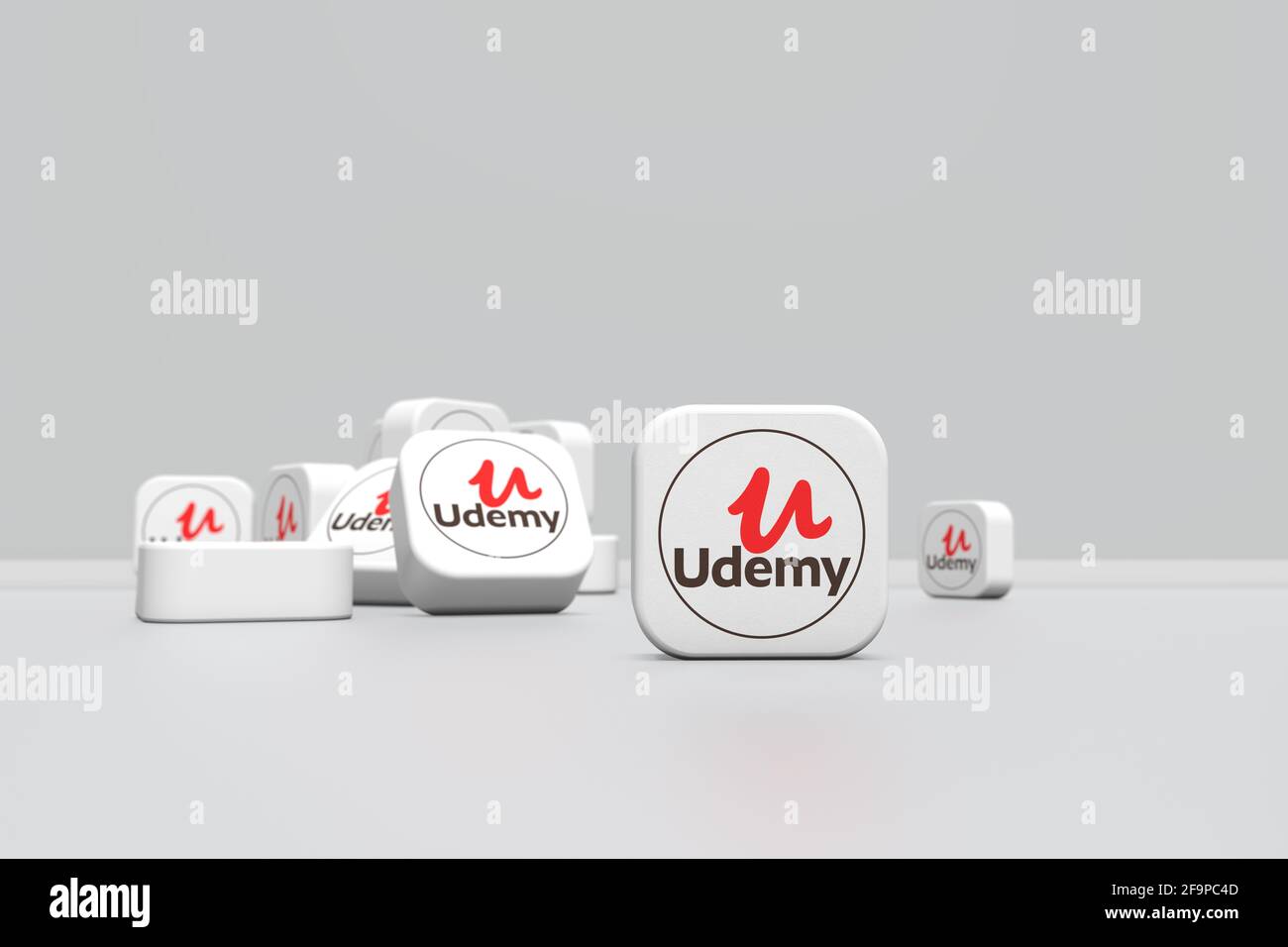 Udemy, Social Media, Social Network Concept Background - illustration ...