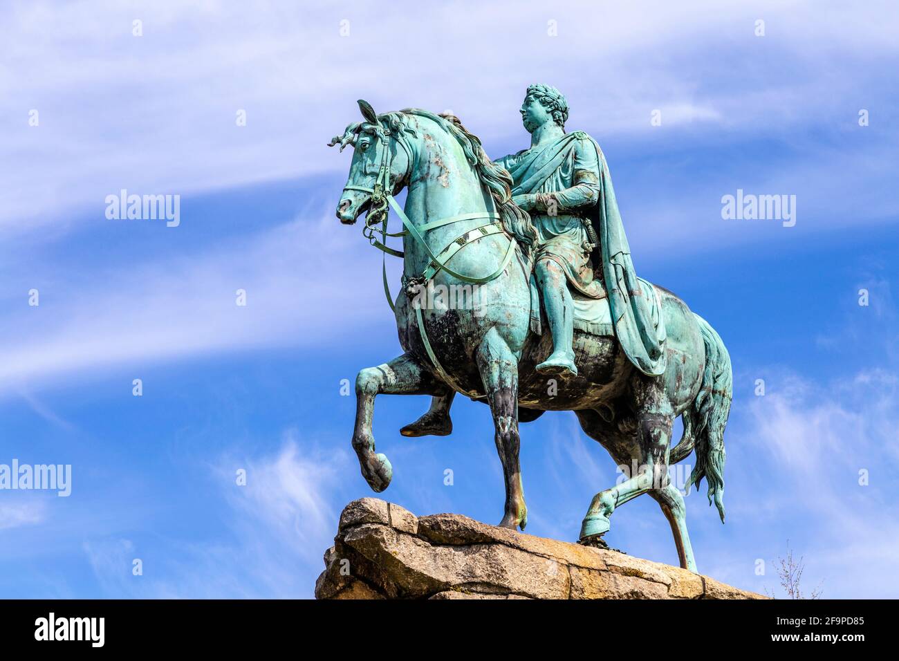 Equestrian Copper Horse Statue of King George III on Snow Hill, Windsor ...