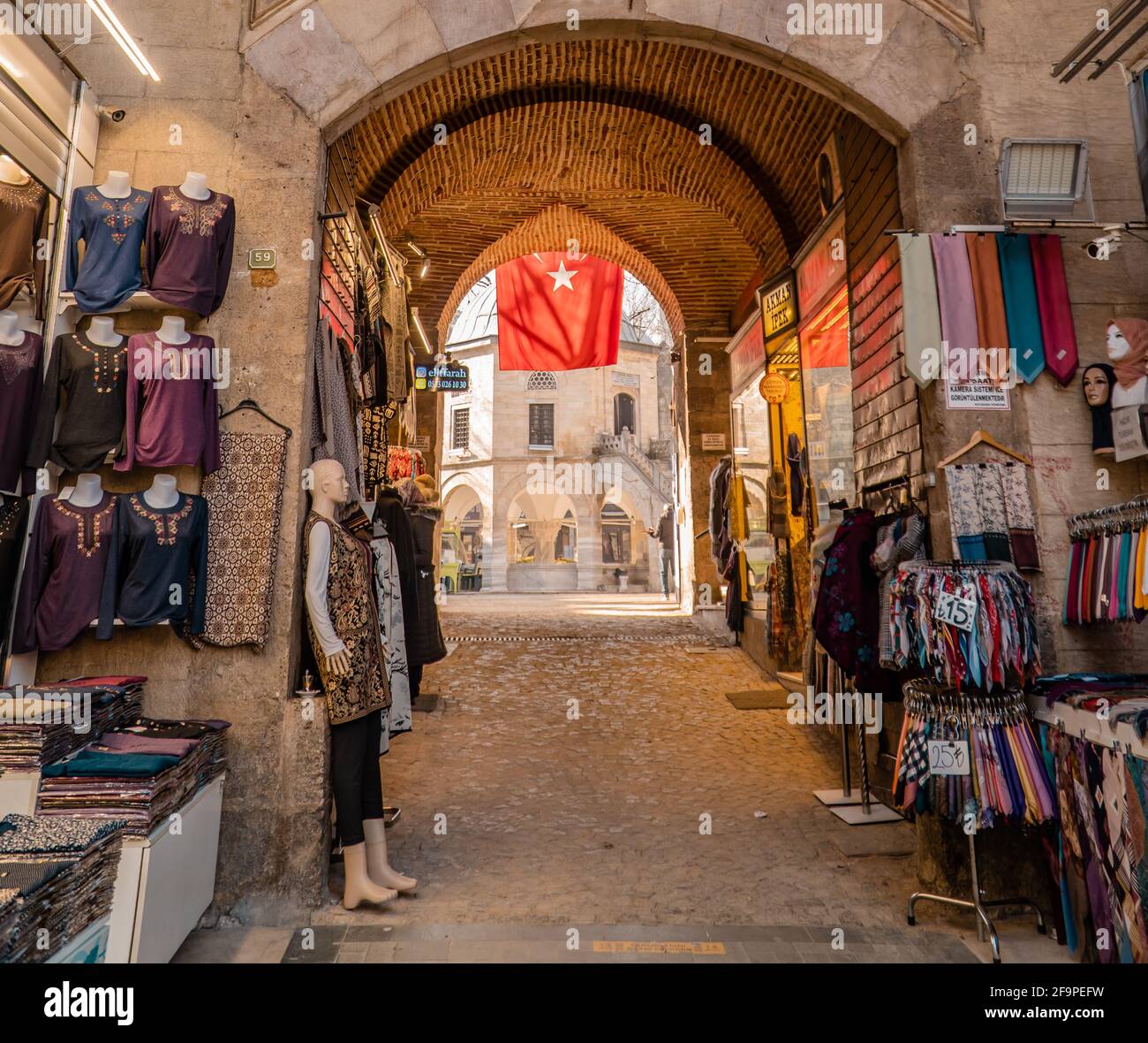 The famous Ottoman Koza Han Bazaar in Bursa, Turkey Stock Photo Alamy