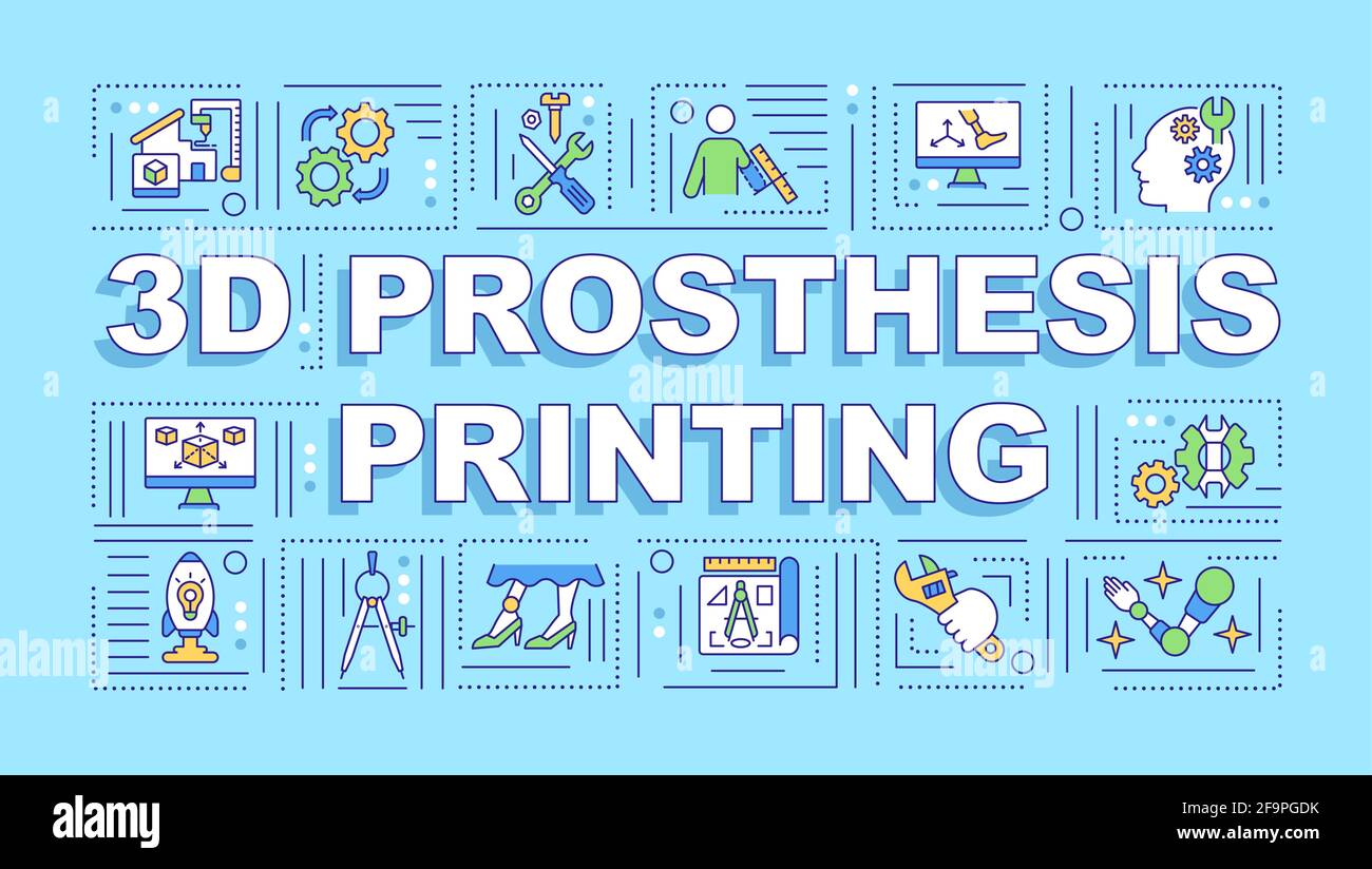 3D prosthesis printing word concepts banner Stock Vector Image & Art ...