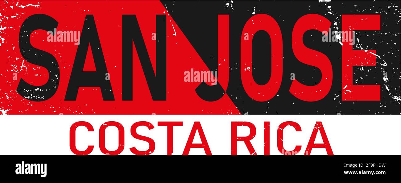 Colorful costa rica welcome sign Stock Vector Images - Alamy