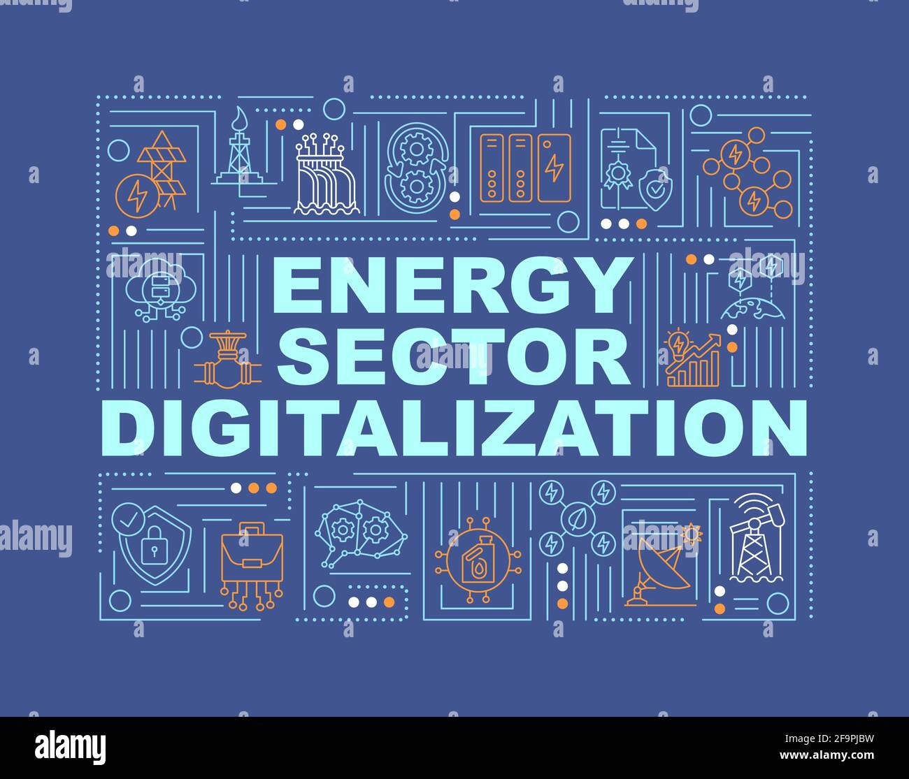 Energy digitalization Stock Vector Images - Alamy