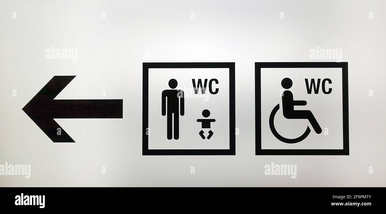 24.12.2018, Berlin, Berlin, Germany Pictogram. Men's restroom with