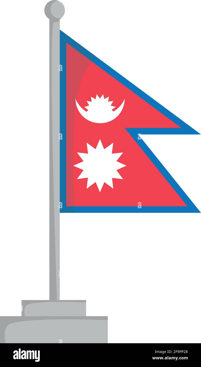 National flag of Nepal Vector Illustration Stock Vector Image & Art - Alamy