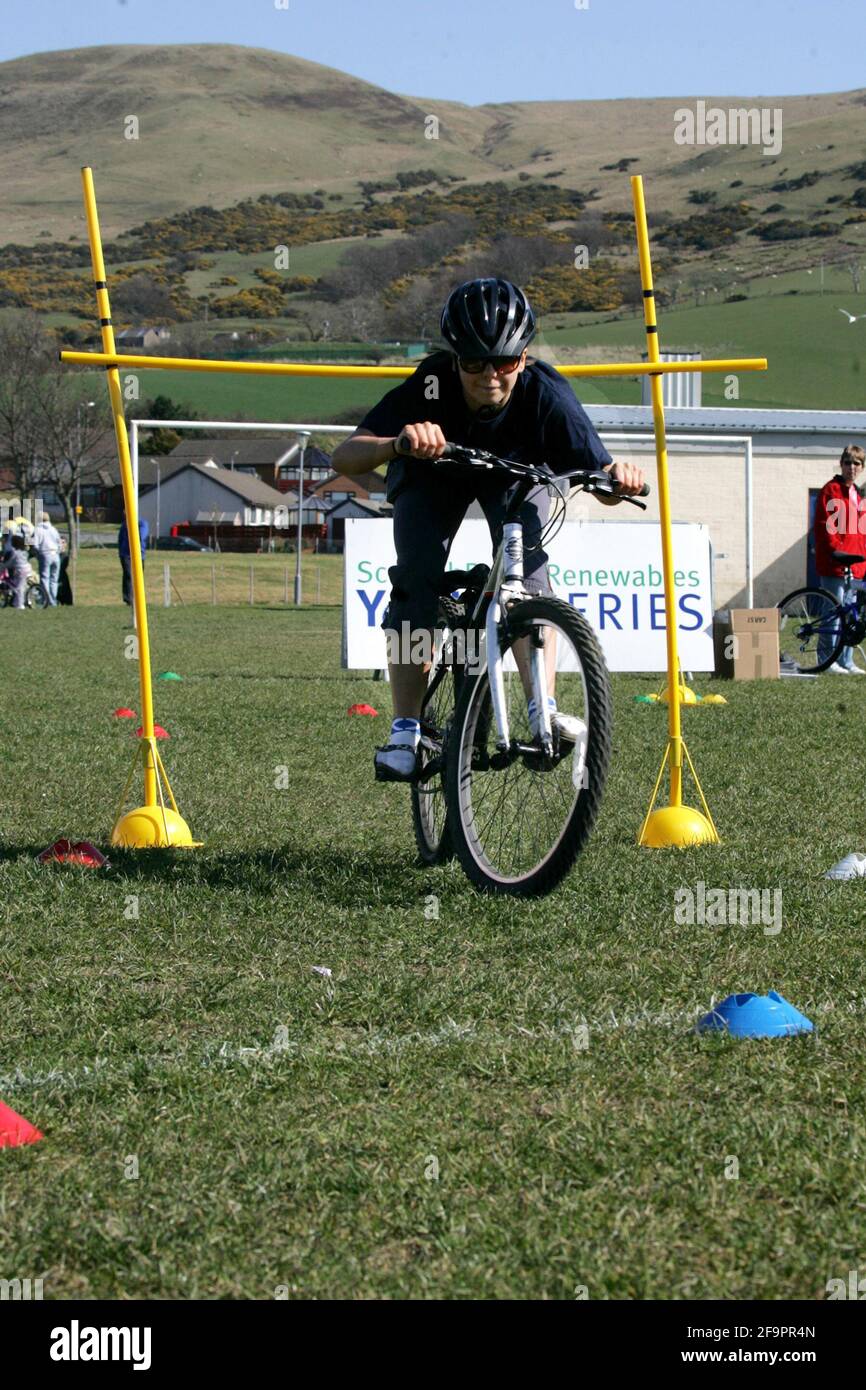 Girvan Cycle Race . The traditional Saturday evening circuit race around Victory Park in the