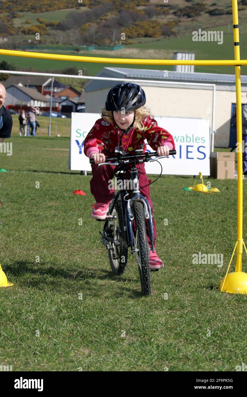Girvan Cycle Race . The traditional Saturday evening circuit race around Victory Park in the