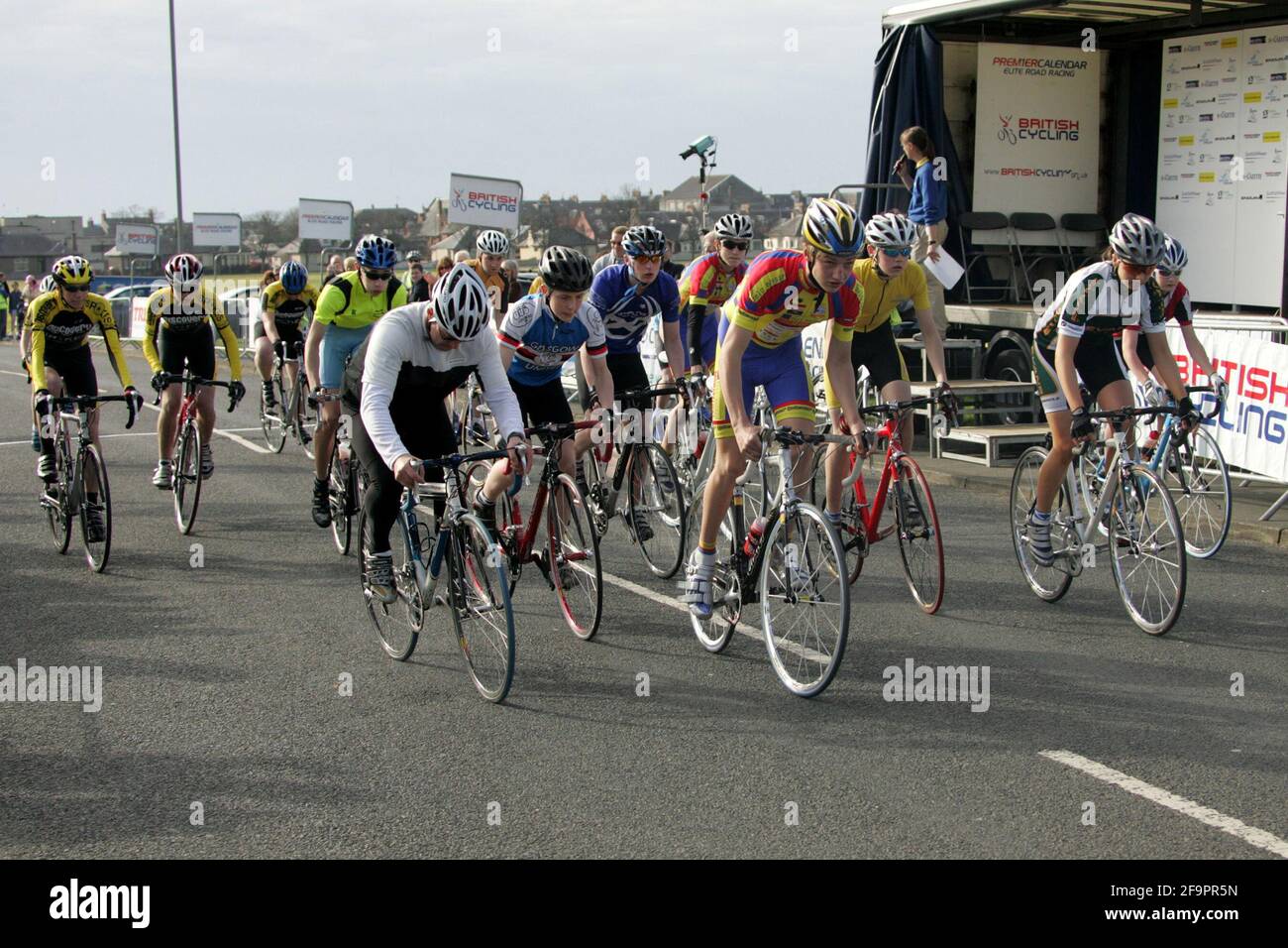 Girvan Cycle Race . The traditional Saturday evening circuit race around Victory Park in the