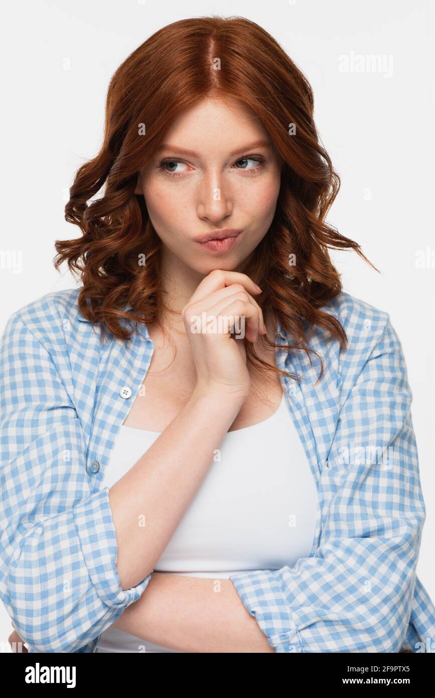 Woman in blue shirt hi-res stock photography and images - Alamy