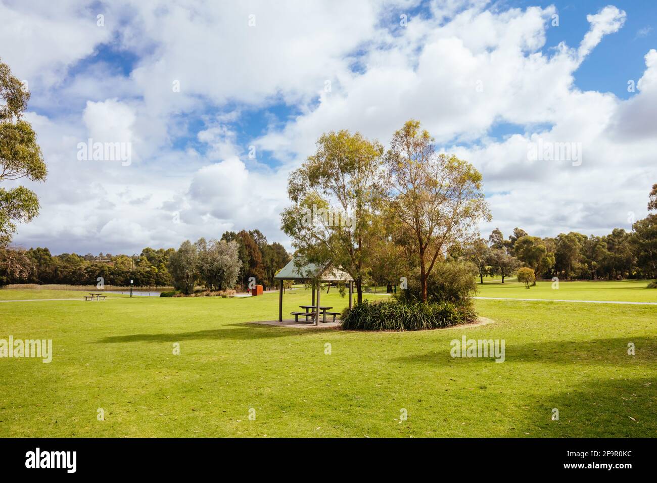 Lilydale Lake and Playground in Australia Stock Photo Alamy