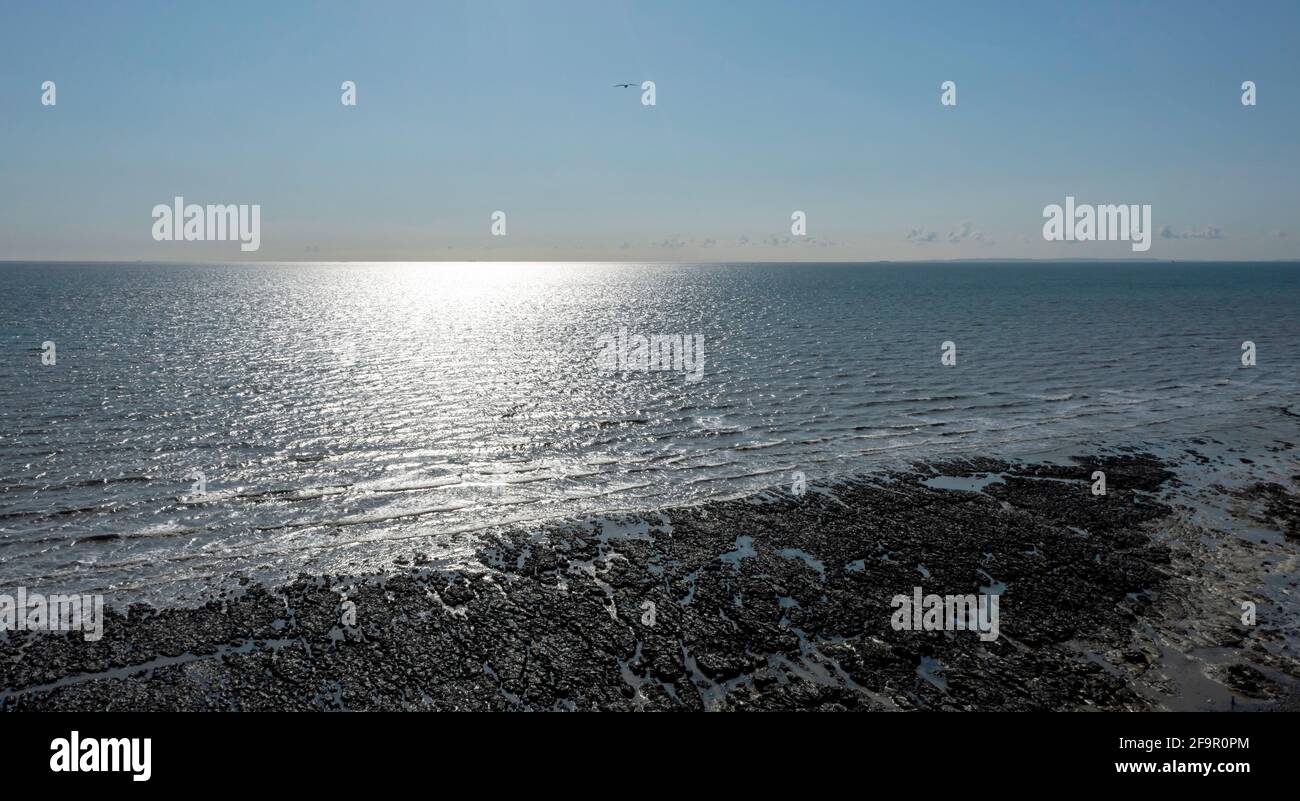 B Mod Rifle Range Aerial view from the former MOD, Rifle Range, below the Cliffs at ...