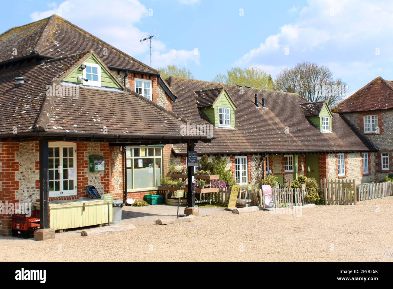 West Dean village shop and cafe. Stock Photo