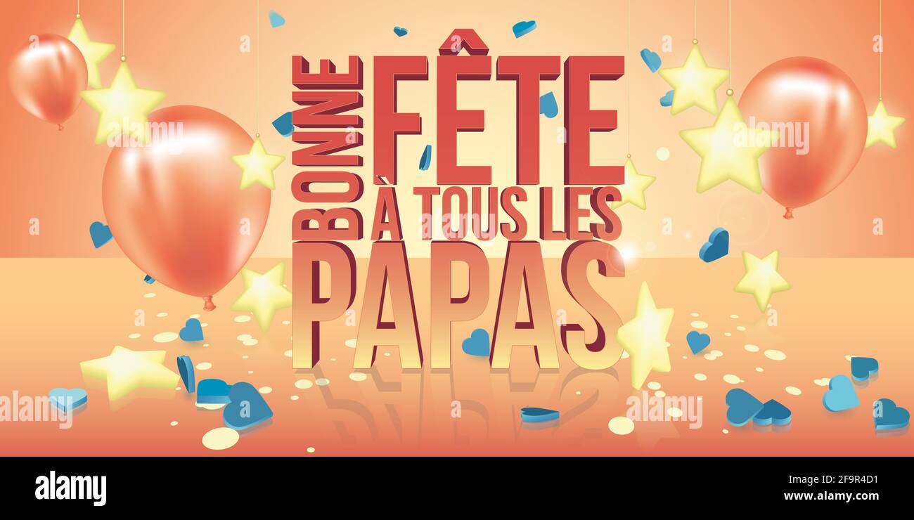french grandfathers day card banner large illustration Stock Photo Alamy
