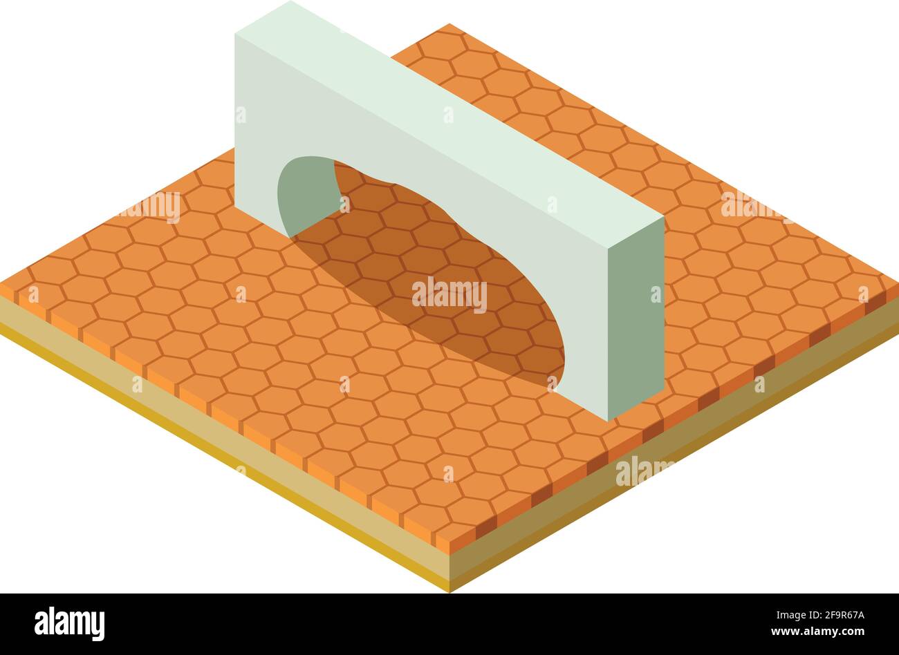 Arch icon. Isometric illustration of arch vector icon for web Stock ...