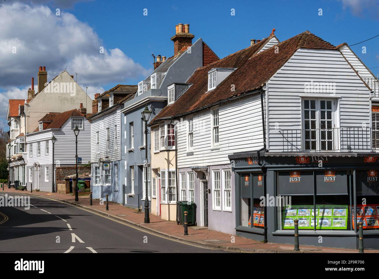 Bexhill, April 6th 2021: General View of Bexhill Old Town Stock Photo