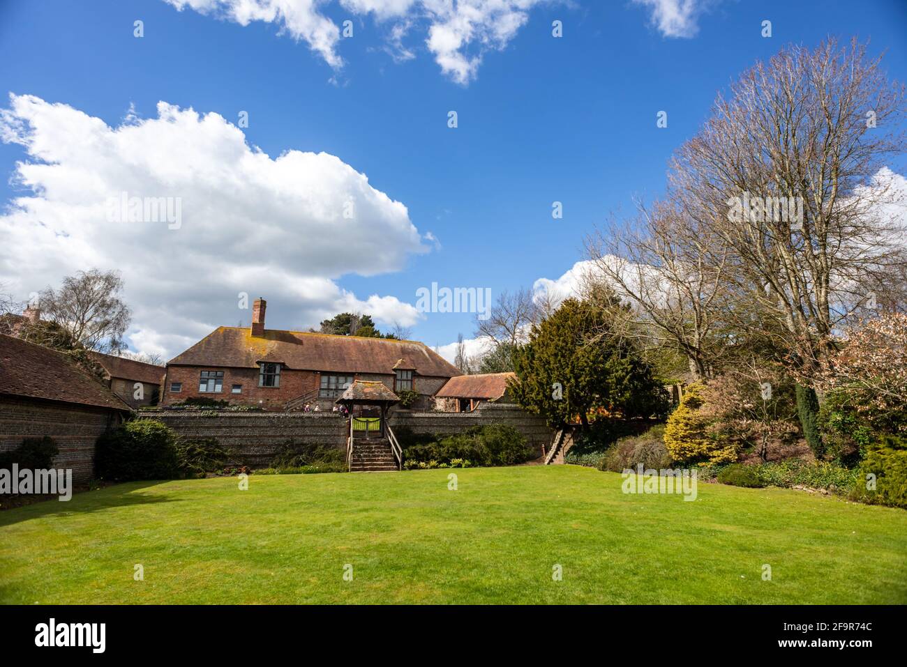 Bexhill, April 6th 2021 Manor Gardens in Bexhill Old Town Stock Photo