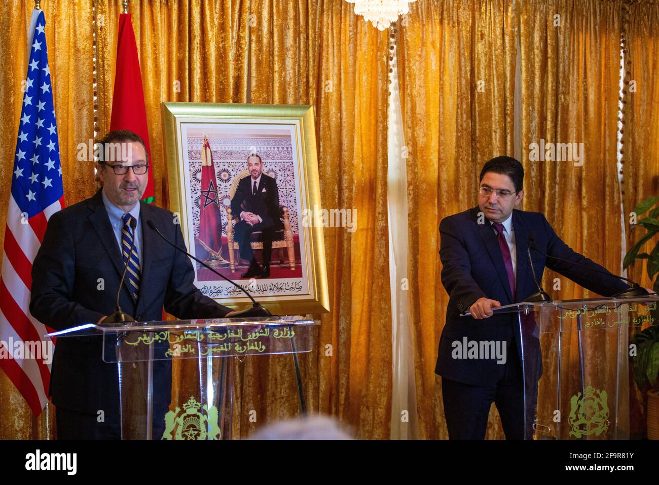 Nasser Bourita, Minister of Foreign Affairs, African Cooperation and Moroccan Expatriates,, Stock Photo
