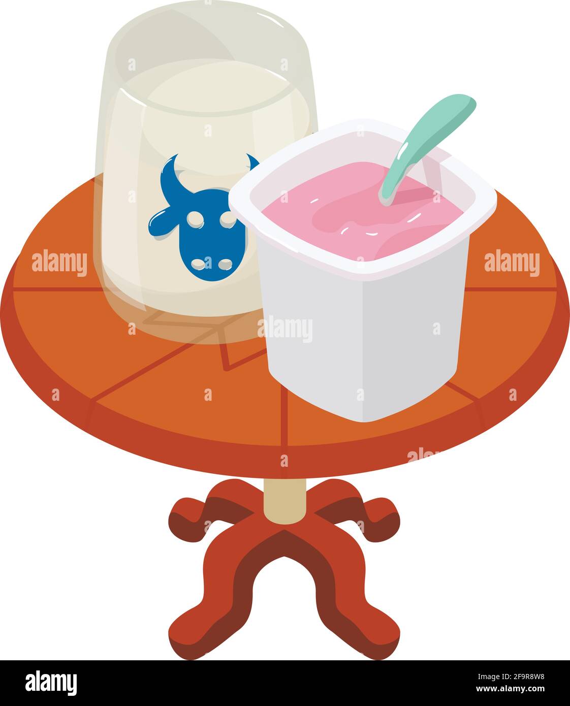 Dairy icon. Isometric illustration of dairy vector icon for web Stock ...