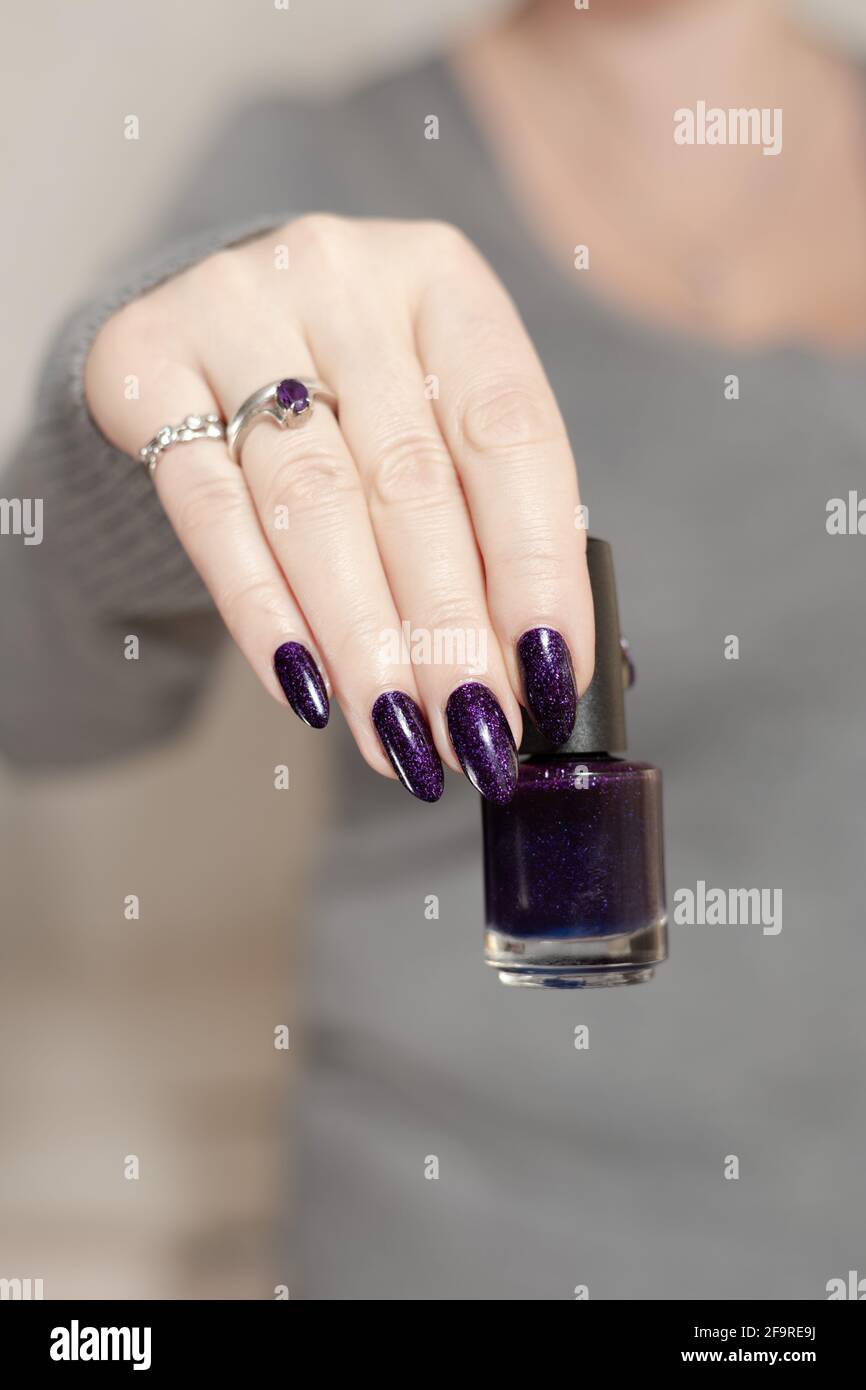 10g/bag Dark Purple Nail Art Fine Glitter Powder Rose Gold Silver Chrome  Pigment Dust UV Nail Polish Nails Accessories Supplies - AliExpress
