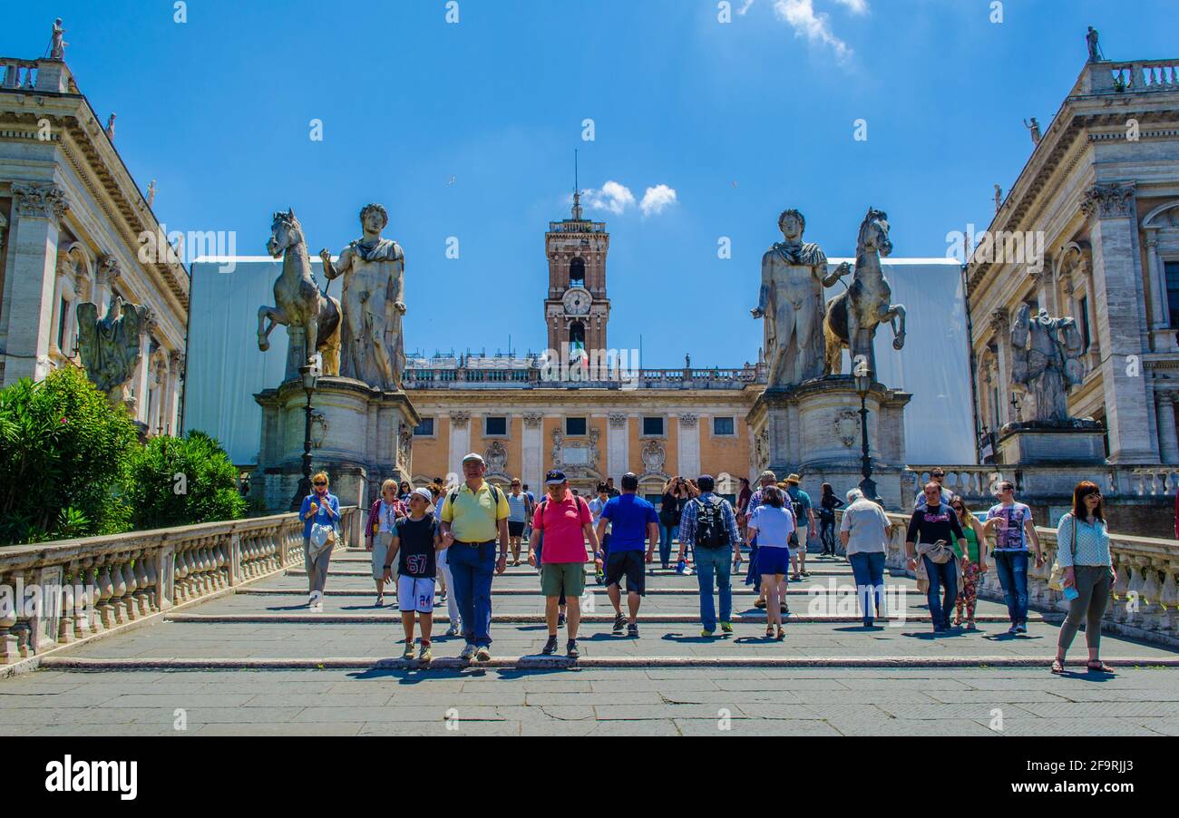 the Capitoline in Rome, Italy. Capitol Hill - one of the hills of ...