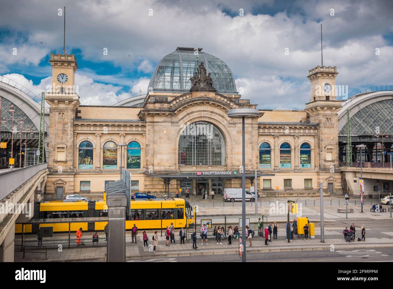 21 May 2019 Dresden, Germany Dresden Hauptbahnhof the main railway