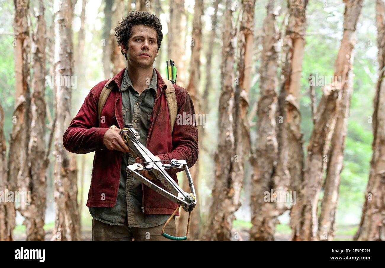 LOVE AND MONSTERS 2020 Netflix/Paramount Pictures film with Dylan O'Brien as survivor Joel Dawson Stock Photo