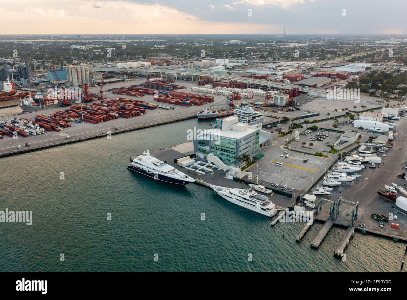 Aerial photo Port Palm Beach FL USA Stock Photo