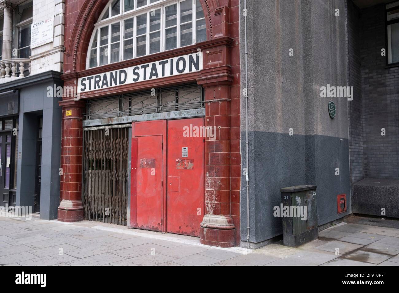 Closed down Aldwych Underground station in London, UK. Also known as ...