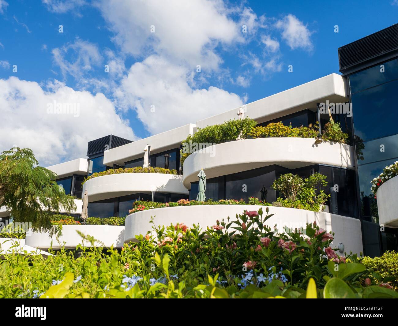 AUCKLAND, NEW ZEALAND Apr 16, 2021 View of Bay Terraces apartment