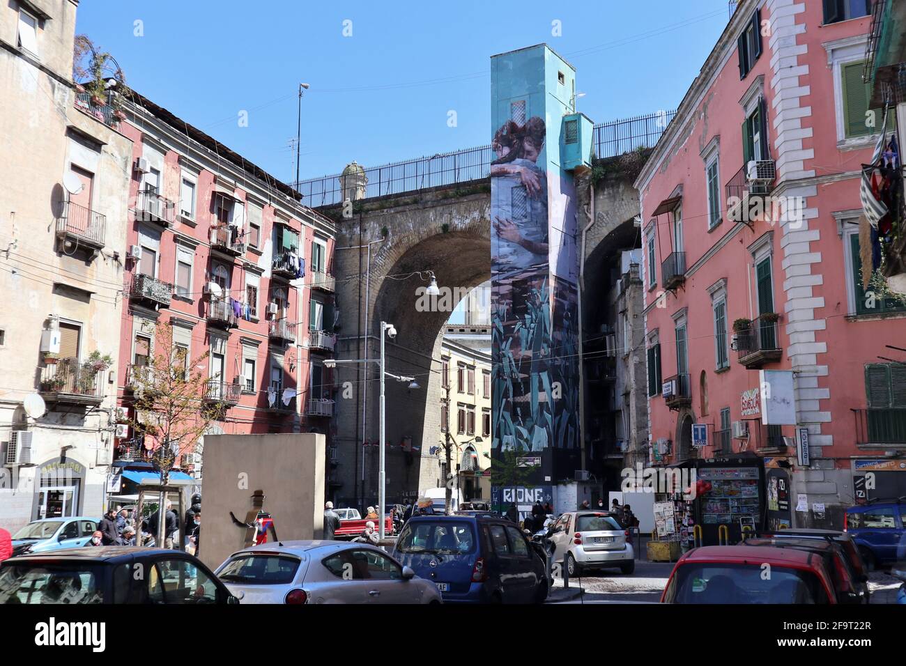 Napoli - Ascensore del Ponte Sanità Stock Photo