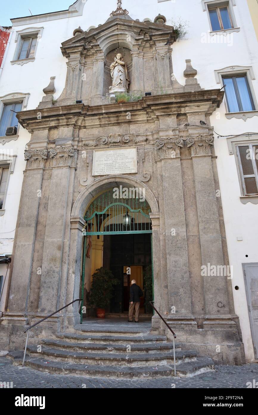 Napoli Chiesa di Santa Maria dei Vergini in Via Vergini Stock Photo