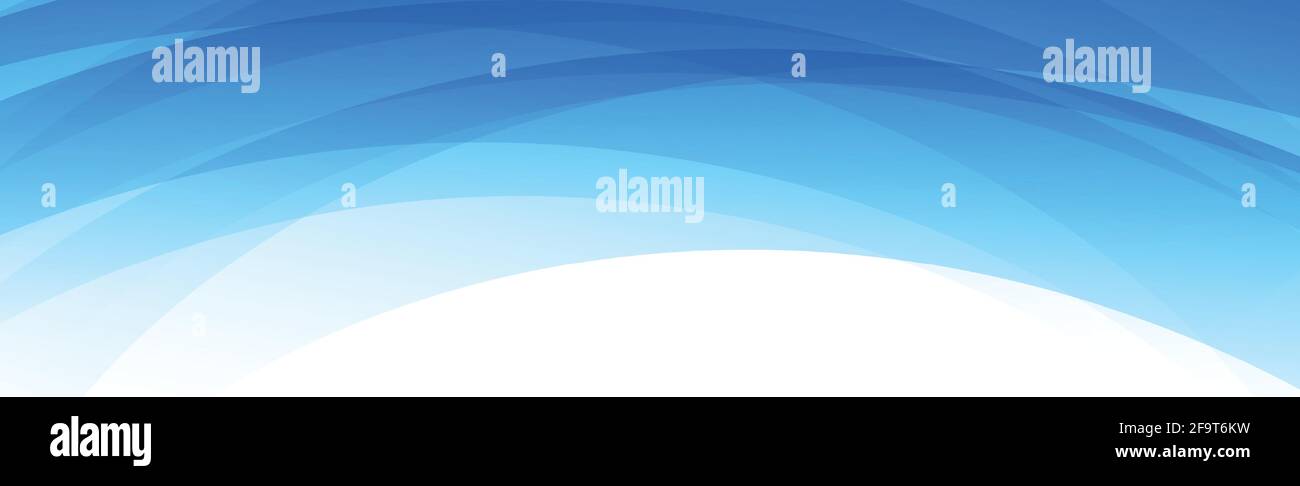 Abstract blue lines on white background - Vector illustration Stock Vector