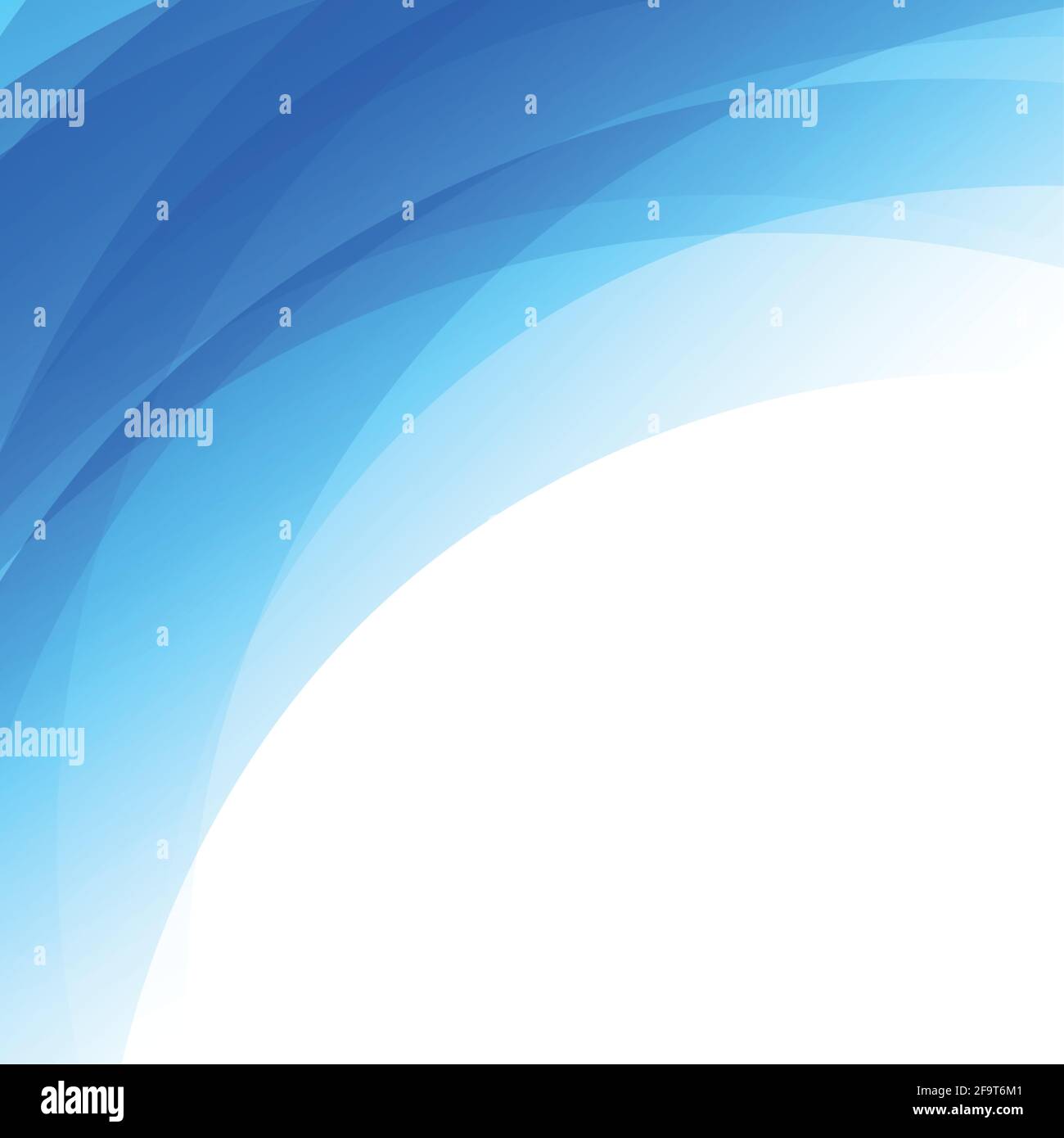 Abstract blue lines on white background - Vector illustration Stock Vector