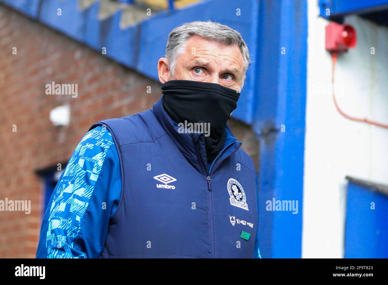 Sheffield, UK. 20th Apr, 2021. Tony Mowbray manager of Blackburn Rovers in Sheffield, United Kingdom on 4/20/2021. (Photo by Isaac Parkin/News Images/Sipa USA) Credit: Sipa USA/Alamy Live News Stock Photo