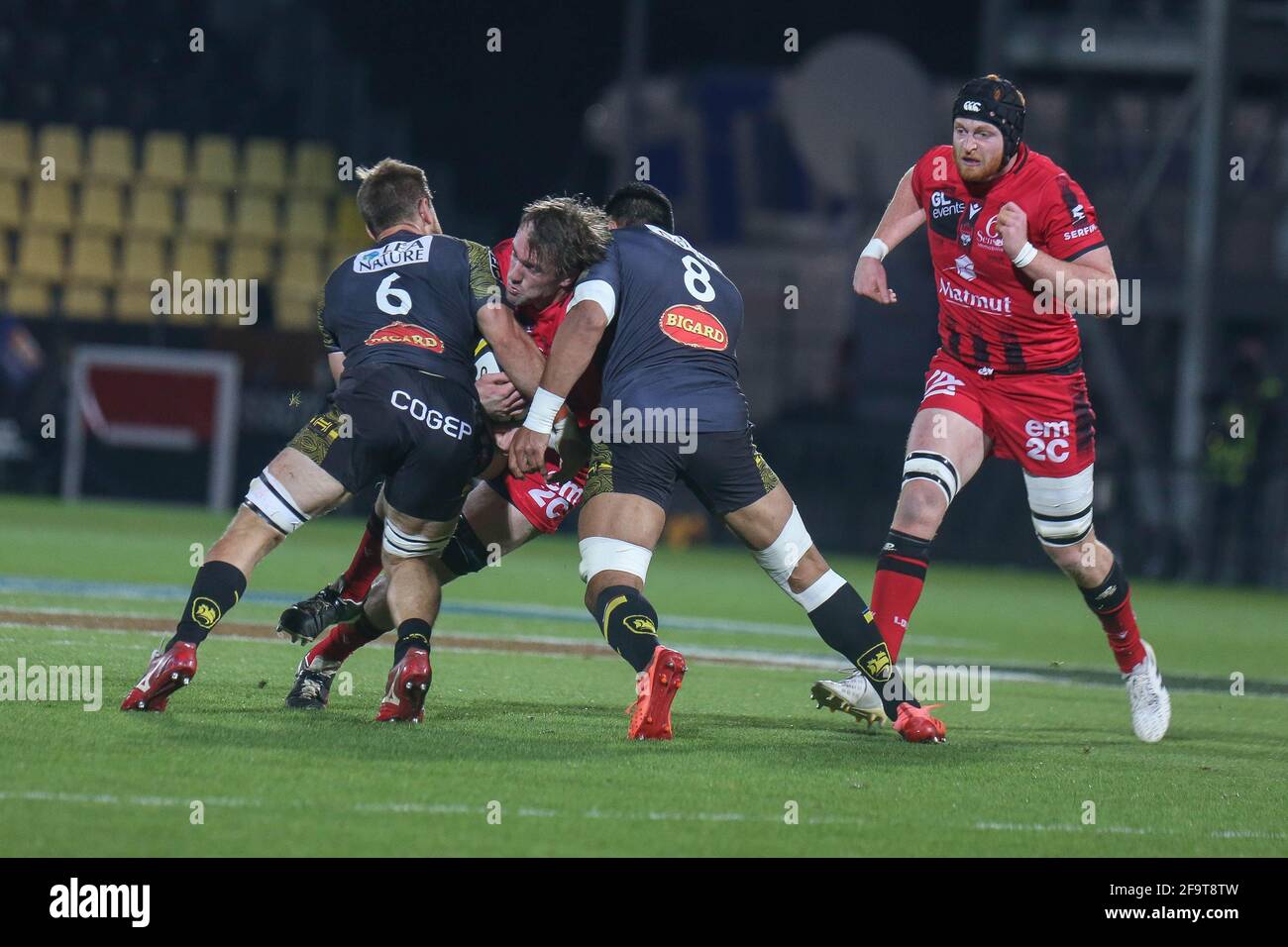 during the French championship Top 14 rugby union match between Stade ...