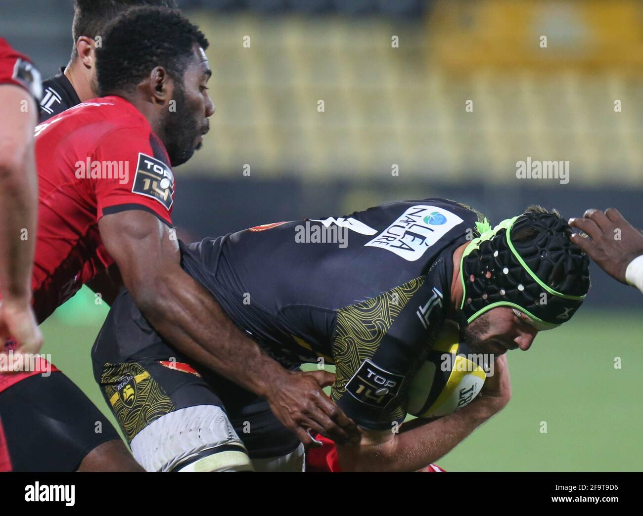during the French championship Top 14 rugby union match between Stade ...