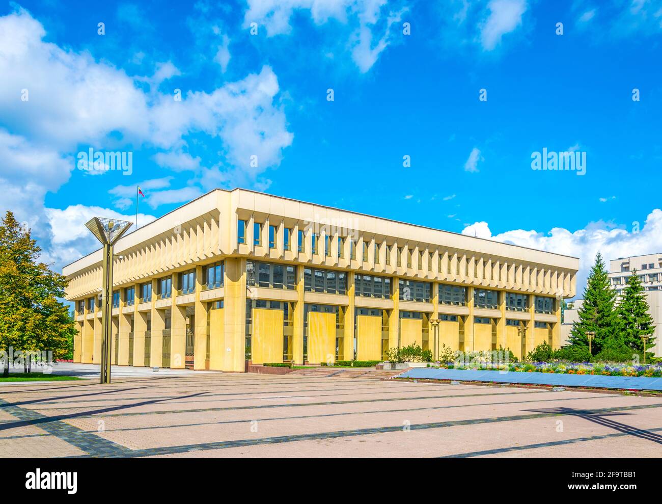 xBSeimas Palace used as a parliament building in Vilnius, Lithuania Stock Photo
