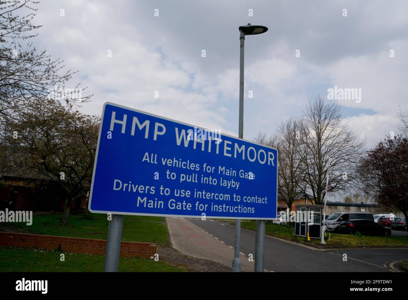 HM Prison Whitemoor is a Category A men's prison near March, Cambridgeshire, England, operated by Her Majesty's Prison Service Stock Photo