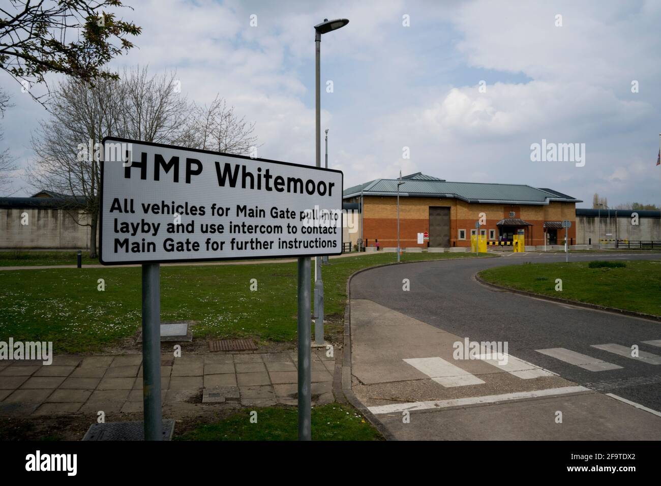 HM Prison Whitemoor is a Category A men's prison near March, Cambridgeshire, England, operated by Her Majesty's Prison Service Stock Photo