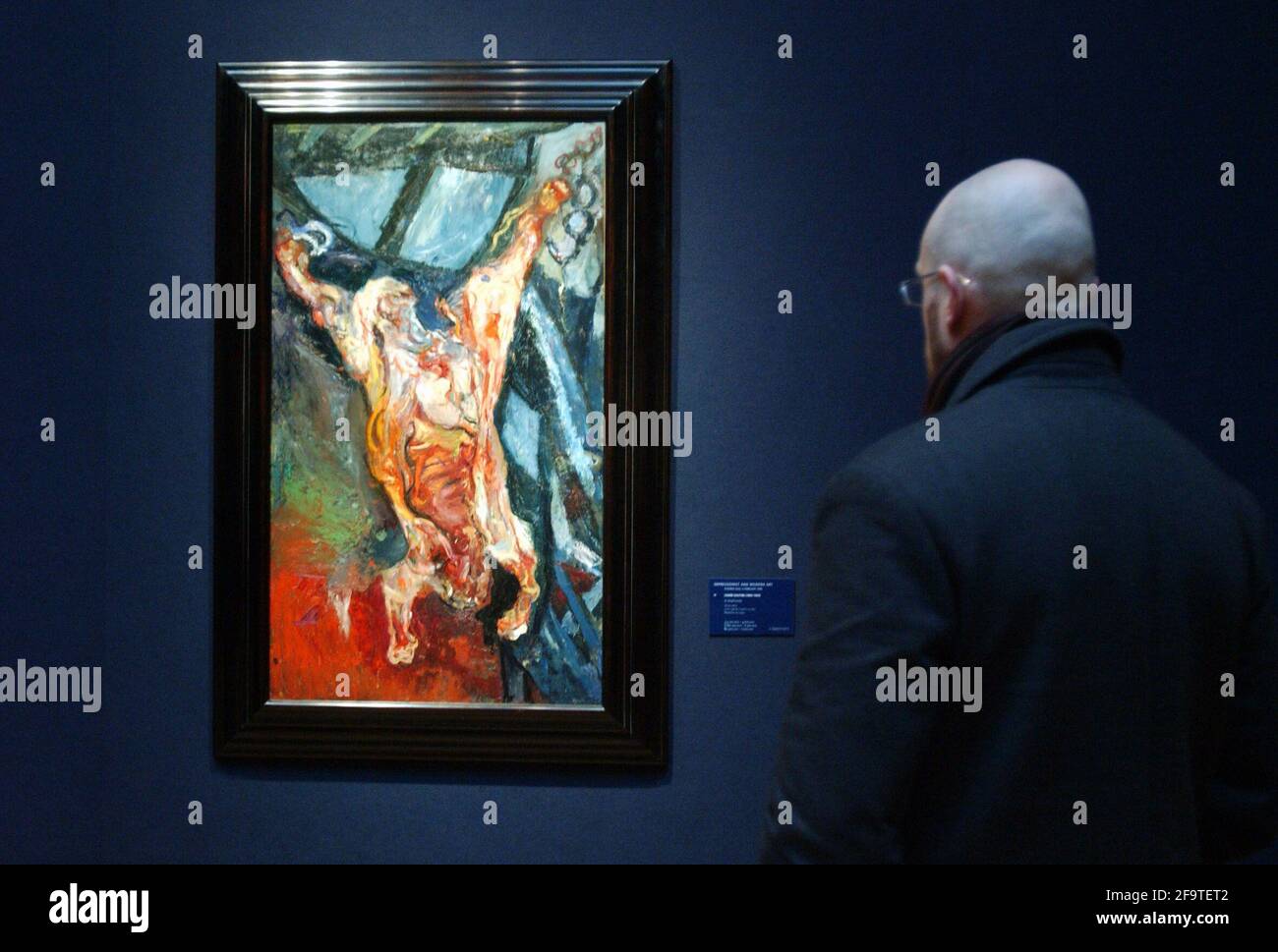 LE BOEUF ECORCHE BY CHAIM SOUTINE AT THE EVENING SALE OF IMPRESSIONIST AND MORDERN ART AT CHRISTIES .  3/2/06 Stock Photo