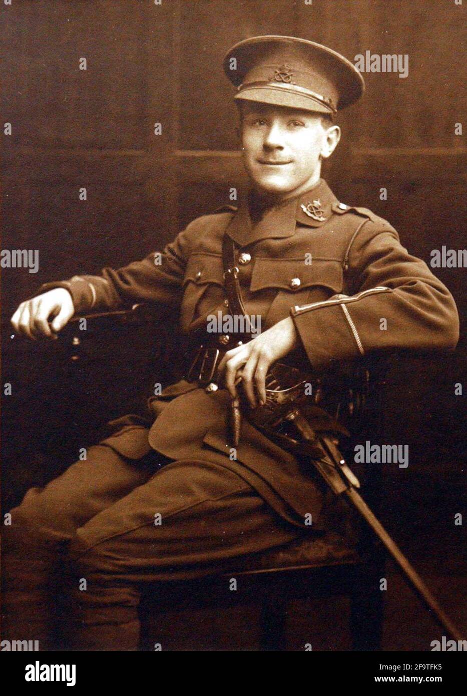 GEOFFREY BOOTHBY PICTURD BEFORE HIS DEATH IN WW1.7/11/05 TOM PILSTON Stock Photo