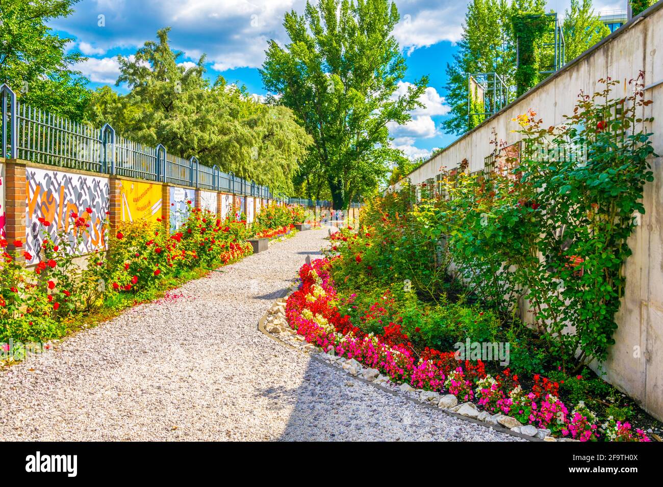 View of a wall of victims of the Warsaw Uprising inside of the museum dedicated to this event, Poland. Stock Photo