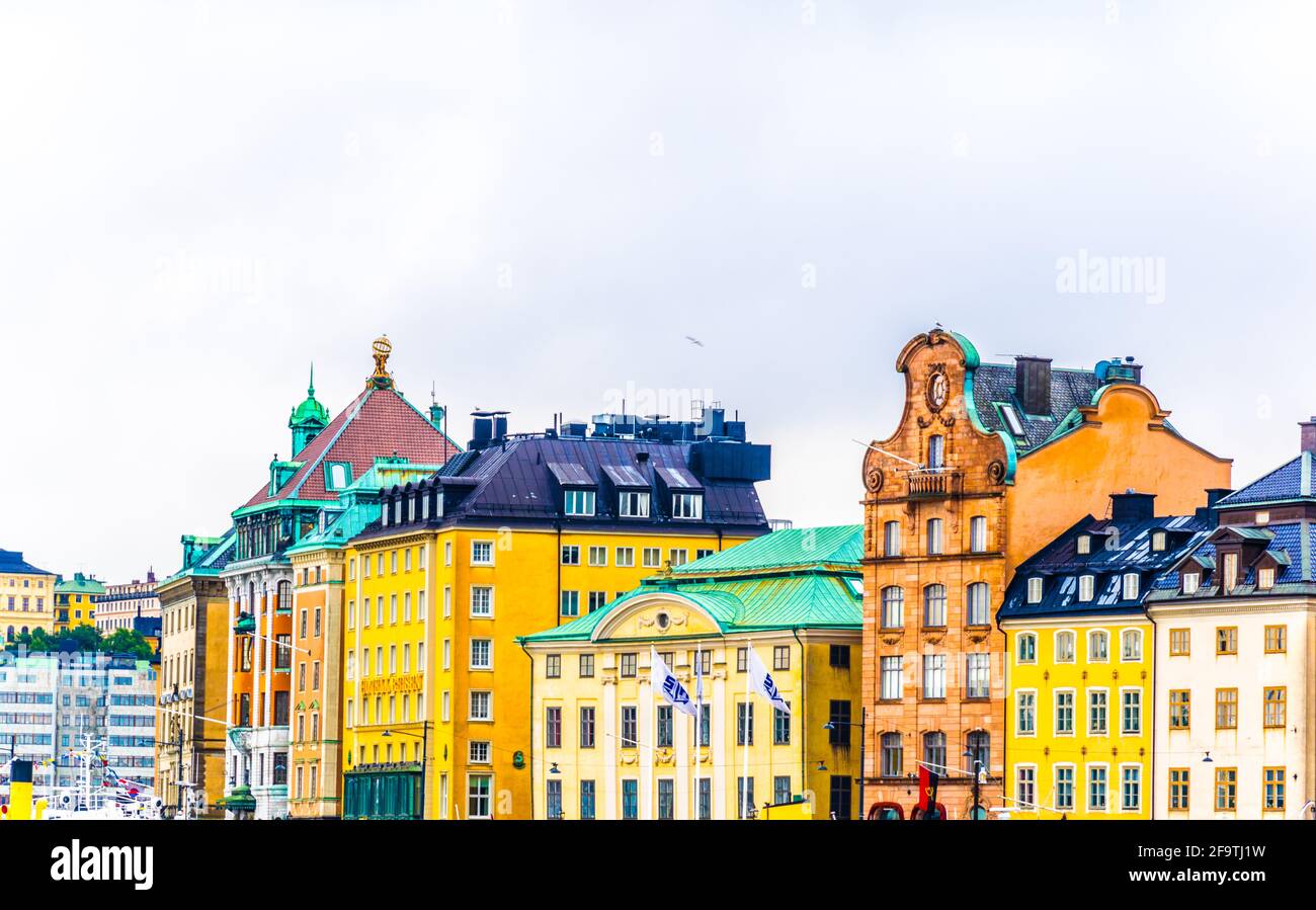 Sweden stockholm color facades hi-res stock photography and images - Alamy