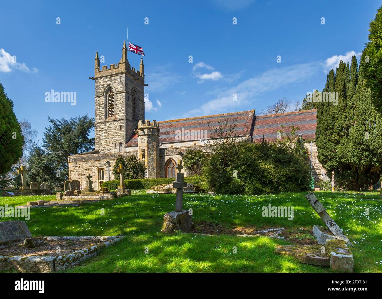 St.Matthews Church in Salford Priors, Warwickshire, England Stock Photo